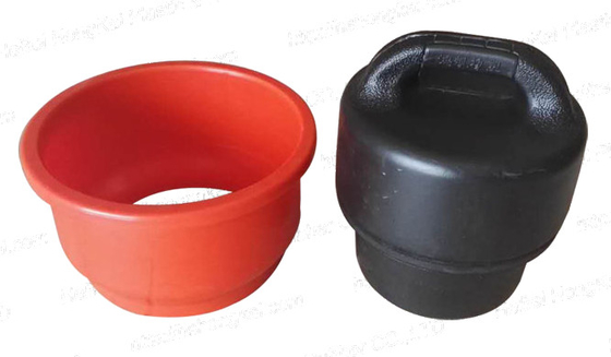 Rollo de llenado de tubería de lodo cilíndrico de caucho en negro / rojo / personalizar el color