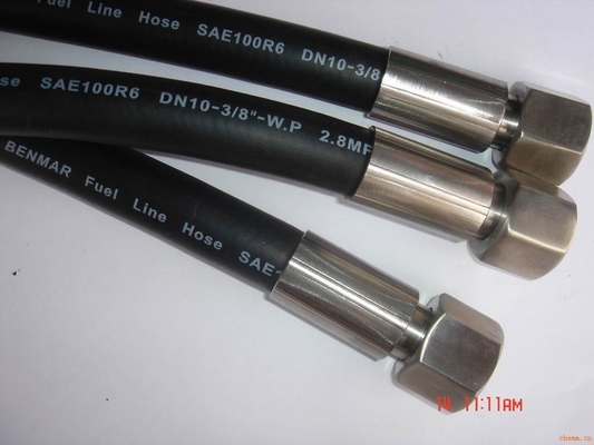 Excavador de enrrollamiento Hydraulic Rubber Hose 45MPA de la bomba concreta