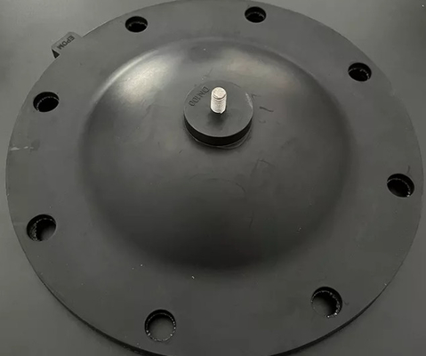 Válvula neumática de goma lisa Diafragma de 0,5 a 2,5Mpa Rango de presión Resistente a sustancias químicas