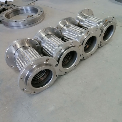Construcción de acero inoxidable tubo trenzado de alambre único corrugado manguera de metal flexible con ajuste