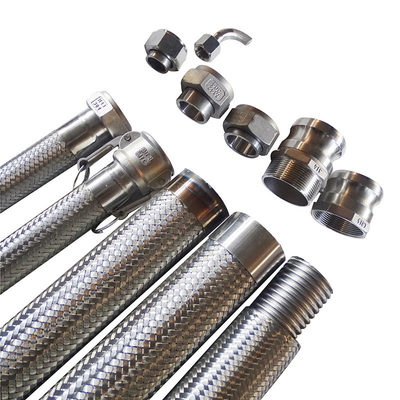 El tamaño de encargo PE/PTFE trenzó el tubo resistente de la manguera del álcali hidráulico de Mesh Explosion Proof Flexible Acid