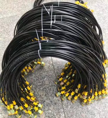Alta presión hidráulica industrial de goma de la manguera de la entrega aérea de nylon trenzada flexible del aceite
