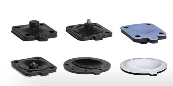 Sellos de diafragma de goma para colectores de bolsas de polvo