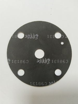 Diafragma de válvula neumática personalizado para el control del aire en negro o en el intervalo de trabajo 35cm Medios de aire