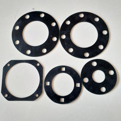 70 Shore A Hardness Gasket Flange de caucho con 25% conjunto de compresión y varios tamaños