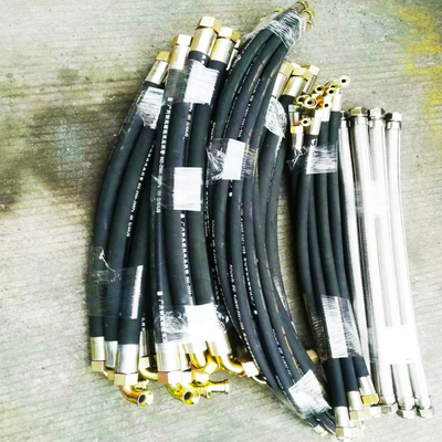 Longitudes personalizadas manguera hidráulica de alta presión con material de tubo interno de nitrilo y accesorios de recorte o reutilizables